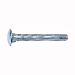 Midwest Fastener 05505 Carriage Bolt, 3/8-16 in Thread, NC Thread, 3 in OAL, 2 Grade 