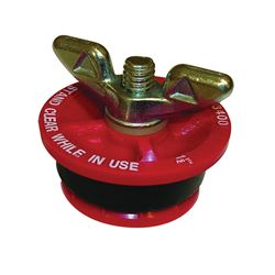 Oatey 33400 Test Plug, 1-1/2 in Connection, Plastic, Red 