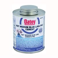 Oatey 32162 Solvent Cement, 16 oz Can, Liquid, Blue 