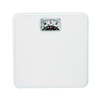 Taylor 20005014T Bathroom Scale, 300 lb Capacity, Analog Display, White, 10-3/4 in OAW, 10.3 in OAD, 1.8 in OAH 