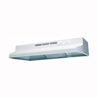 Air King Advantage AD AD1303 Range Hood, 180 cfm, 2 Fan, 30 in W, 12 in D, 6 in H, Cold Rolled Steel, White 