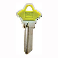 Hy-Ko 13005SC1PY Key Blank, Brass/Plastic, For: Schlage Cabinet, House Locks and Padlocks, Pack of 5 