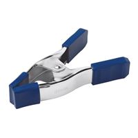 Irwin 222702 Spring Clamp with Soft Grip Pad, 2 in Clamping, Steel, Blue/Silver 