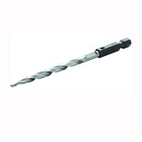 Irwin 1882786 Replacement Drill Bit, 7/64 in Dia, Countersink, Widened Flute, 1/4 in Dia Shank 