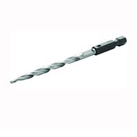 Irwin 1882788 Replacement Drill Bit, 11/64 in Dia, Countersink, Widened Flute, 1/4 in Dia Shank 