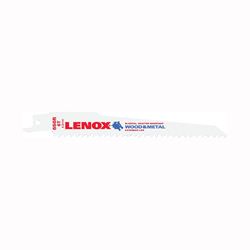 Lenox 20573S656R Reciprocating Saw Blade, 3/4 in W, 6 in L, 6 TPI, Bi-Metal Cutting Edge 