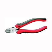 GB GS-386 Diagonal Cutting Plier, 6-1/2 in OAL, 1-3/8 in Jaw Opening, Comfort-Grip Handle, 3/4 in L Jaw 
