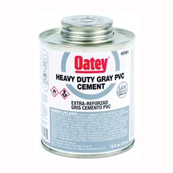 Oatey 31094 Solvent Cement, 8 oz Can, Liquid, Gray 