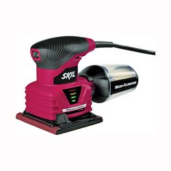 SKIL 7292-02 Palm Sander, 2 A, 1/4 in Sheet, Includes: (1) Paper Punch Plate and (1) 7292-02 Sheet Palm Sander 