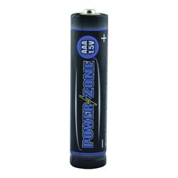 PowerZone LR03-16P Battery, 1.5 V Battery, AAA Battery, Zinc, Manganese Dioxide, and Potassium Hydroxide 