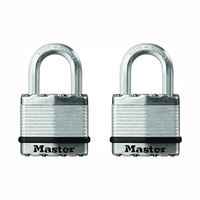 Master Lock Magnum Series M1XT Padlock, Keyed Alike Key, 5/16 in Dia Shackle, 1 in H Shackle, Boron Carbide Shackle 