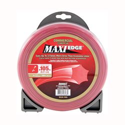 ARNOLD Maxi Edge WLM-1105 Trimmer Line, 0.105 in Dia, 165 ft L, Polymer, Red 