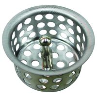 ProSource PMB-145 Sink Strainer with Post, 1-1/2 in Dia, For: For Bath Tub or Wash Basin 