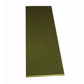 K & S 8228 Decorative Metal Strip, 1 in W, 12 in L, 0.09 in Thick, Brass