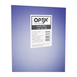 Optix 1AG1700A Flat Sheet, 60 in L, 30 in W, 0.118 in Thick, Clear 5 Pack 