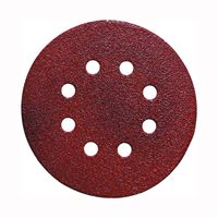 PORTER-CABLE 725802225 Sanding Disc, 5 in Dia, Coated, 220 Grit, Extra Fine, Aluminum Oxide Abrasive, 8-Hole 