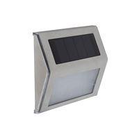 Boston Harbor 26082 Solar Wedge Light, NI-Mh Battery, AAA Battery, 2-Lamp, Stainless Steel and Plastic Fixture 
