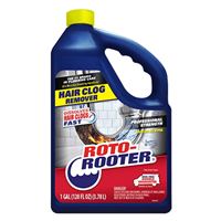 Roto-Rooter 351402 Hair Clog Remover, Liquid, Characteristic, 128 oz 