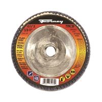 Forney 71930 Flap Disc, 4-1/2 in Dia, 5/8-11 Arbor, 36 Grit, Medium, Zirconia Aluminum Abrasive 