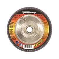 Forney 71931 Flap Disc, 4-1/2 in Dia, 5/8-11 Arbor, 60 Grit, Medium, Zirconia Aluminum Abrasive 