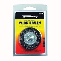 Forney 72728 Wire Wheel Brush, 2 in Dia, 0.008 in Dia Bristle 