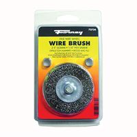 Forney 72734 Wire Wheel Brush, 2-1/2 in Dia, 0.008 in Dia Bristle 