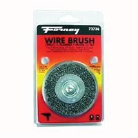 Forney 72736 Wire Wheel Brush, 3 in Dia, 0.008 in Dia Bristle 