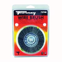 Forney 72740 Wire Wheel Brush, 4 in Dia, 0.008 in Dia Bristle 