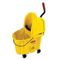 Rubbermaid FG757788YEL Mop Bucket and Wringer Combo, 35 qt Capacity, Rectangular, Polypropylene Bucket/Pail 