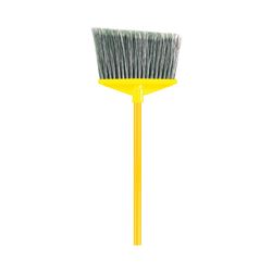 Rubbermaid FG637500GRAY Angle Broom, 10-1/2 in Sweep Face, 6-3/4 in L Trim, Polypropylene Bristle, Gray Bristle 