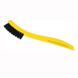 Rubbermaid FG9B5600BLA Grout Scrub Brush, Synthetic Fabric Blade, Ergonomic Handle, Plastic Handle 