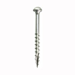 Kreg SML-C125 - 500 Pocket-Hole Screw, #8 Thread, 1-1/4 in L, Coarse Thread, Maxi-Loc Head, Square Drive, Carbon Steel, 500/PK 