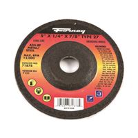 Forney 71878 Grinding Wheel, 5 in Dia, 1/4 in Thick, 7/8 in Arbor, 24 Grit, Coarse, Aluminum Oxide Abrasive 