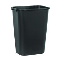 Rubbermaid 2957 FG295700BLA Waste Basket, 41.25 qt Capacity, Plastic, Black, 19-7/8 in H 