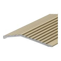 Frost King H591FB/3 Carpet Bar, 3 ft L, 1-3/8 in W, Fluted Surface, Aluminum, Gold, Satin 