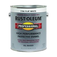 Professional 7790402 Enamel Paint, Oil, Flat, White, 1 gal, Can, 230 to 390 sq-ft/gal Coverage Area 