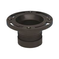 Oatey 43650 Closet Flange, 4 in Connection, ABS, Black, Pack of 2 