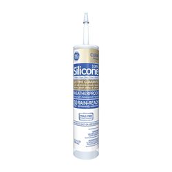 GE Advanced Silicone 2 2811092 Window & Door Sealant, Clear, 24 hr Curing, 10.1 fl-oz Cartridge, Pack of 12 