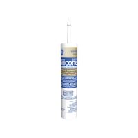 GE Advanced Silicone 2 2811093 Window & Door Sealant, White, 24 hr Curing, 10.1 fl-oz Cartridge, Pack of 12 