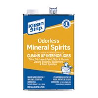 Klean Strip GKSP94006 Mineral Spirit Thinner, Liquid, Solvent, Light Yellow, 1 gal, Can, Pack of 4 