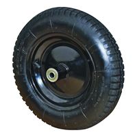 ProSource PR1306 Wheelbarrow Wheel with Tube, 210 lb Max Load, 13 in Dia Tire 