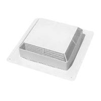 Duraflo 60PRO50BR Roof Vent, 18-3/8 in OAW, 50 sq-in Net Free Ventilating Area, Polypropylene, Brown 