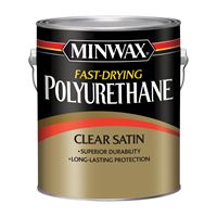 Minwax 71028000 Polyurethane, Satin, Liquid, Clear, 1 gal, Can 2 Pack 
