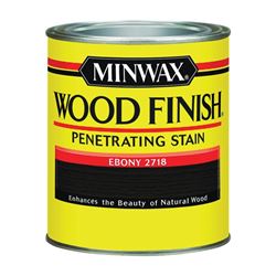 Minwax 70013444 Wood Stain, Ebony, Liquid, 1 qt, Can 