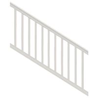 Xpanse Premier 73012466 Stair Rail Kit with Baluster, 6 ft L Actual, Square Profile, Polymer, White 