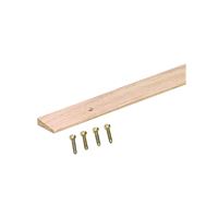 M-D 85472 Floor Edge Reducer, 36 in L, 1 in W, Hardwood, Unfinished, Pack of 6 