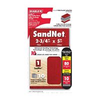 Diablo SandNet DND234080S10N Sanding Sheet, 2-3/4 in L, 80 Grit, Aluminum Oxide Abrasive 