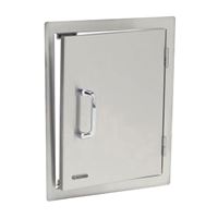 Bull 89975 Double Walled Door, 17-7/8 in L, 22 in W, 1-7/8 in H, Stainless Steel 