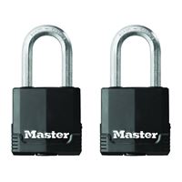 Master Lock Magnum Series M115XTLF Padlock, Keyed Alike Key, 5/16 in Dia Shackle, 1-1/2 in H Shackle, Zinc 
