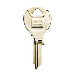 Hy-Ko 11010NA43 Key Blank, Brass, Nickel, For: National Cabinet, House Locks and Padlocks, Pack of 10 